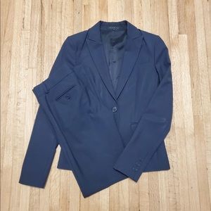 THEORY Charcoal Navy Blue Max C Pants